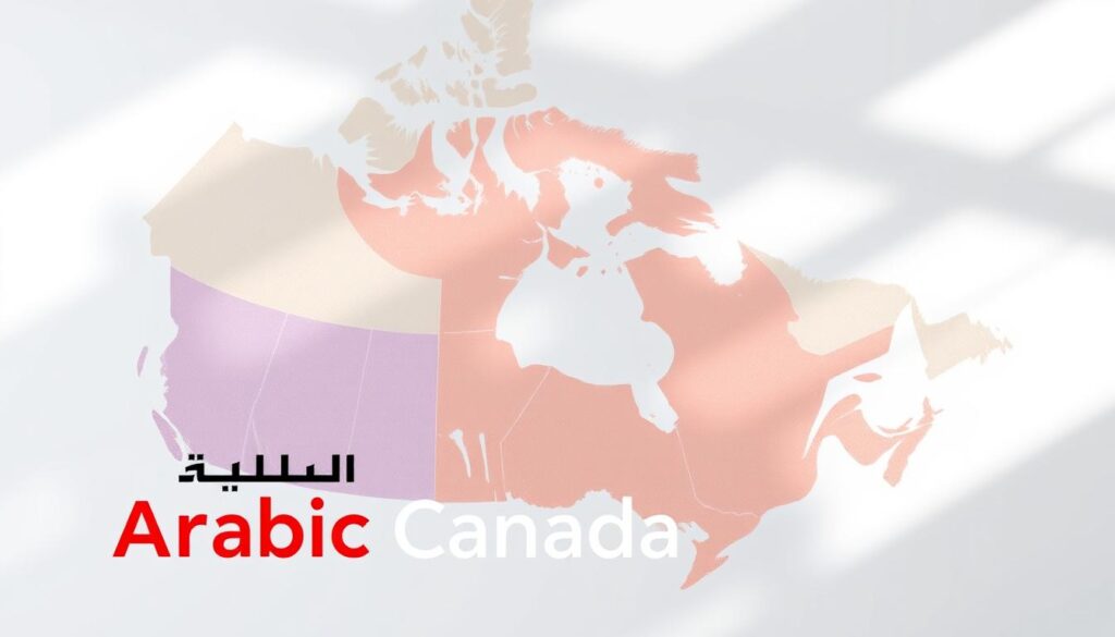 A detailed map of Canada's provinces, showcasing the distinct property tax rates across the regions. The map is rendered in a clean, minimalist style with subtle textures, creating a sense of depth and clarity. The provinces are delineated with clear boundaries, each assigned a unique color palette that corresponds to its respective tax rate. The overall composition is balanced, with a focus on the informative and analytical nature of the data. The scene is illuminated by a soft, natural light, casting gentle shadows and highlighting the nuances of the geographic features. In the foreground, the "Arabic Canada" brand logo is tastefully incorporated, providing a visual anchor and reinforcing the regional context. The resulting image conveys a comprehensive and visually engaging representation of property tax rates across the Canadian provinces.