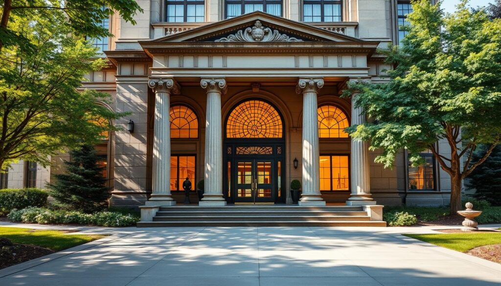A majestic historical community center stands tall in the heart of Ottawa, its weathered facade a testament to the city's rich cultural heritage. The grand entrance is framed by ornate columns and intricate stone carvings, casting dramatic shadows across the well-tended grounds. Lush greenery and verdant trees surround the building, creating a serene and inviting atmosphere. The interior is bathed in warm, natural light that filters through grand windows, illuminating the polished hardwood floors and intricate architectural details. This community hub, with its timeless charm and welcoming spirit, serves as a hub for the diverse population of Ottawa, fostering a strong sense of unity and belonging. A majestic historical community center stands tall in the heart of Ottawa, its weathered facade a testament to the city's rich cultural heritage. The grand entrance is framed by ornate columns and intricate stone carvings, casting dramatic shadows across the well-tended grounds. Lush greenery and verdant trees surround the building, creating a serene and inviting atmosphere. The interior is bathed in warm, natural light that filters through grand windows, illuminating the polished hardwood floors and intricate architectural details. This community hub, with its timeless charm and welcoming spirit, serves as a hub for the diverse population of Ottawa, fostering a strong sense of unity and belonging.