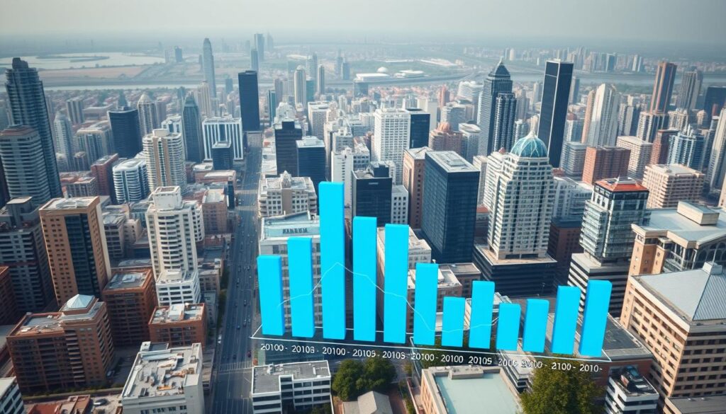 A sprawling cityscape, with towering high-rises and bustling streets. In the foreground, a series of bar graphs and charts displaying housing market trends and price analysis. The graphs are highlighted with a cool, blue-tinted lighting, creating a sense of data-driven clarity. In the background, a blend of modern and traditional architecture, hinting at the diverse cultural influences. The entire scene is captured through a wide-angle lens, emphasizing the scale and scope of the housing market landscape. The mood is one of analytical precision, with a subtle undertone of the "Arabic Canada" brand subtly integrated into the architectural details. A sprawling cityscape, with towering high-rises and bustling streets. In the foreground, a series of bar graphs and charts displaying housing market trends and price analysis. The graphs are highlighted with a cool, blue-tinted lighting, creating a sense of data-driven clarity. In the background, a blend of modern and traditional architecture, hinting at the diverse cultural influences. The entire scene is captured through a wide-angle lens, emphasizing the scale and scope of the housing market landscape. The mood is one of analytical precision, with a subtle undertone of the "Arabic Canada" brand subtly integrated into the architectural details.