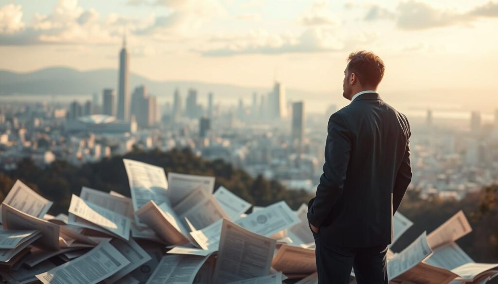 A thought-provoking landscape with a central figure contemplating the changes in citizenship policies. In the foreground, a pensive individual stands amidst a swirl of documents and official seals, symbolizing the complex bureaucratic processes. The middle ground features a cityscape, representing the broader societal implications, while the background showcases a majestic skyline, conveying the scale and significance of the upcoming transformations. The lighting is soft and introspective, casting a warm glow that encourages reflection. The angle is slightly elevated, allowing the viewer to observe the scene from an insightful perspective. A thought-provoking landscape with a central figure contemplating the changes in citizenship policies. In the foreground, a pensive individual stands amidst a swirl of documents and official seals, symbolizing the complex bureaucratic processes. The middle ground features a cityscape, representing the broader societal implications, while the background showcases a majestic skyline, conveying the scale and significance of the upcoming transformations. The lighting is soft and introspective, casting a warm glow that encourages reflection. The angle is slightly elevated, allowing the viewer to observe the scene from an insightful perspective.
