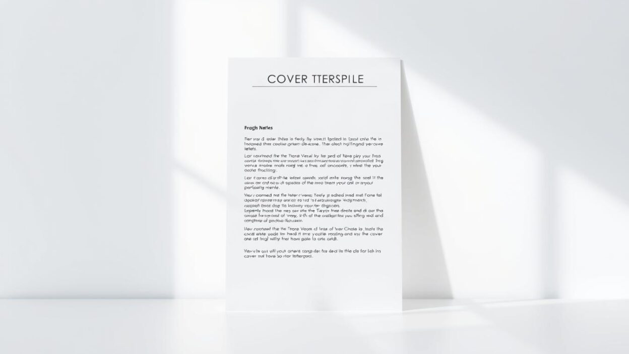 cover letter template Canada